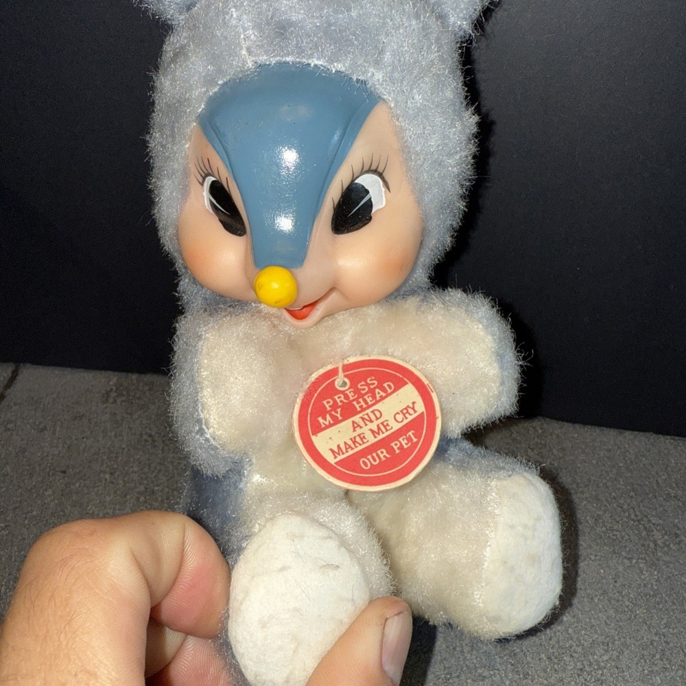 Vintage Rushton Plush Rubber Face Squirrel